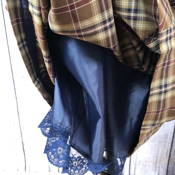 SOLD Anthropologie Maeve  Brown Plaid Dress - Picture 8 of 8